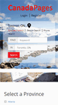 Mobile Screenshot of canadapages.com